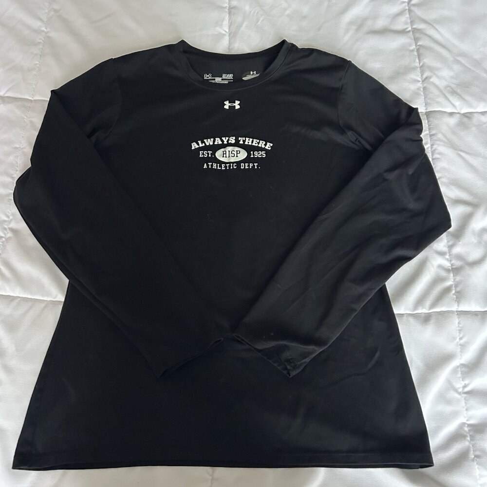 Under Armour Womens Small Black Long Sleeve Always There Athletic Shirt Pullover